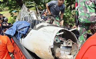 Pesawat latih jatuh di Bogor.