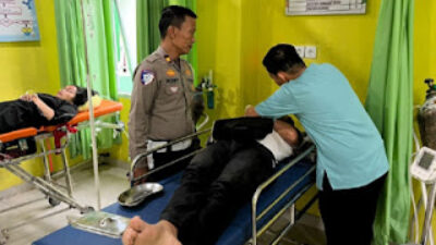 Tiga Luka-luka Akibat Tabrakan Honda HR-V dan Dump Truck