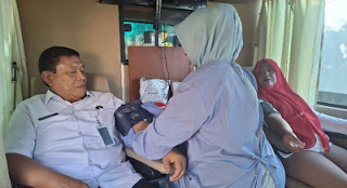 Kegiatan donor darah di lingkup Kanwil Ditjenpas Sumbar.