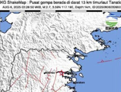 BMKG, Gempa Ringan Guncang Tana Tidung