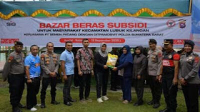 Kolaborasi PT Semen Padang dan Polda Sumbar Jaga Stabilitas Harga Pangan