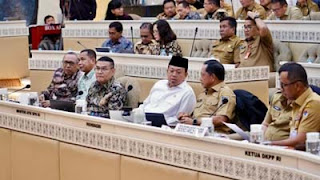 RDP Kementerian ATR/BPN dengan Komisi II DPR RI terkait pagu anggaran.