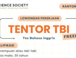 Science Society Cari Pengajar Bahasa Inggris, Daftar Sekarang!