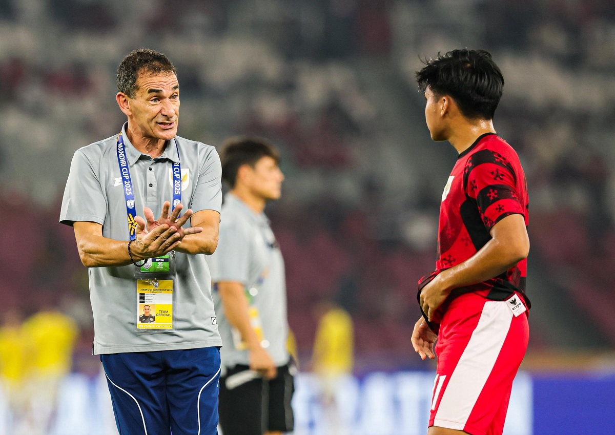 Gerald Vanenburg kala melatih Timnas Indonesia U-23.