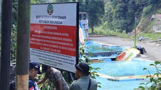 Kemenhut tutup TWA Megamendung, Tanah Datar.