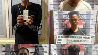 Kentang dan 4 Tersangka Lain Ditangkap Satresnarkoba Padang