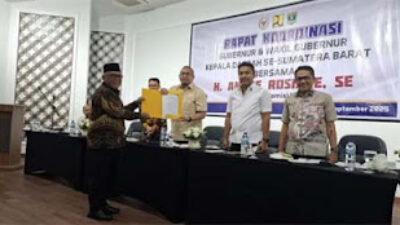 Andre Rosiade. pertemuan Rakor di Kota Sawahlunto.