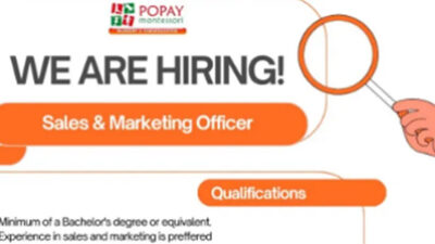 Karier di Dunia Pendidikan! PT Montessori Education Buka Lowongan Sales & Marketing Officer