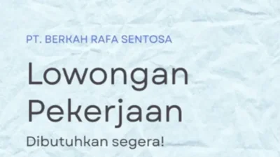 Kesempatan Karier di Bidang Kesehatan! PT. Berkah Rafa Sentosa Buka Lowongan Penanggung Jawab Alat-Alat Kesehatan.
