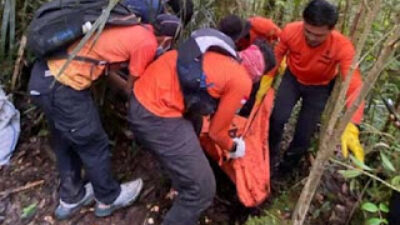 Tim SAR gabungan mengevakuasi jasad pendaki Gunung Gawalise Palu