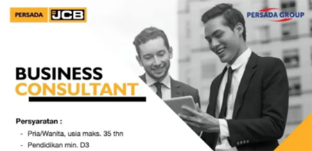 Lowongan Terbaru PT. Persada Palembang Raya (JCB)! Posisi Business Consultant untuk Cabang Padang.