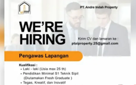 Lowongan Content Creator! Kreasi Konten & Digital Marketing di Andre Indah Property.
