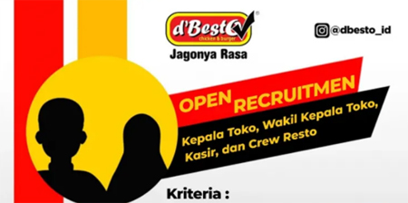 Peluang Karier di D’Besto, Dari Kasir Hingga Kepala Toko.