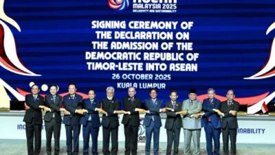 Timor Leste resmi gabung jadi anggota ASEAN pada Minggu (26/10/2025).