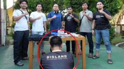 Pria berinisial H (34), buruh harian lepas asal Tanjungpandan, ditangkap