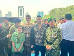 WKU Kadin Timothy Savitri Hadiri Upacara HUT ke-80 TNI di Monas