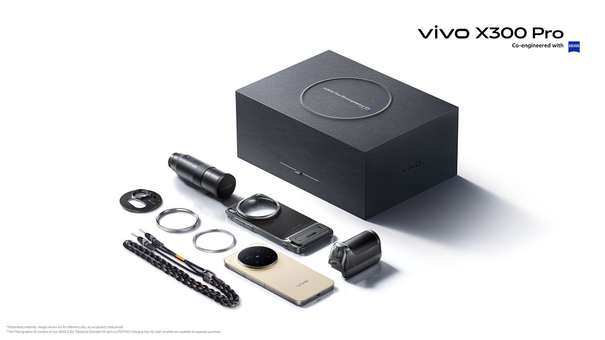 vivo X300 Pro dapat dilengkapi dengan Photography Kit.
