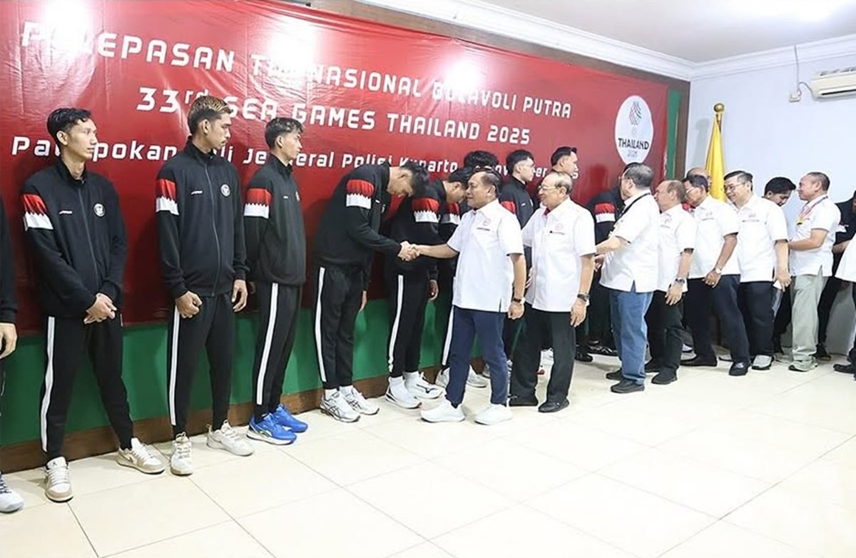 PBVSI resmi melepas Timnas Voli Putra Indonesia yang akan berlaga di SEA Games 2025.