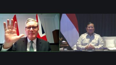 Presiden Prabowo Subianto mengadakan telekonferensi dengan Perdana Menteri (PM) Inggris, Keir Starmer.
