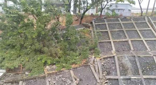 Longsor di Kampus UIN IB Sungai Bangek.