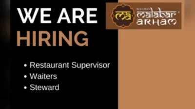 Lowongan Kerja Malabar Arham! Buka Peluang untuk Posisi Restaurant Supervisor, Waiters, dan Steward!