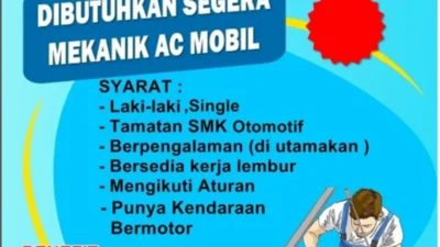 Queen AC Padang Buka Lowongan Mekanik AC Mobil, Gaji Pokok dan Bonus!.