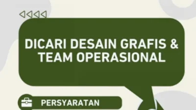 Dibuka! Lowongan Desain Grafis dan Team Operasional di Salam Project.