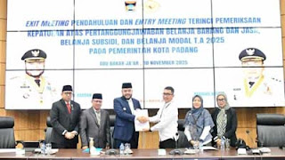 Exit dan entry meeting Pemko Padang dan BPK Perwakilan Sumbar.