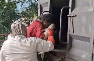 Satpol PP Padang selamatkan perempuan terlantar.