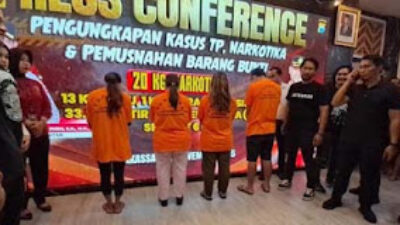 Penampakan tersangka penculikan Bilqis dihadirkan polisi di Mapolrestabes Makassar