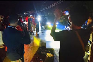 Suasana evakuasi pria tewas tewas mengenaskan