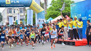 PLN Mobile run for charity 2025 di Payakumbuh.