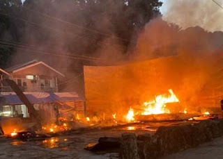 Kebakaran lahan di Lambung Bukit Padang.