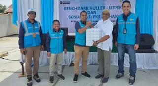 PLN UP3 Padang sosialisasi huller konvensional ke huller listrik di Pariaman.