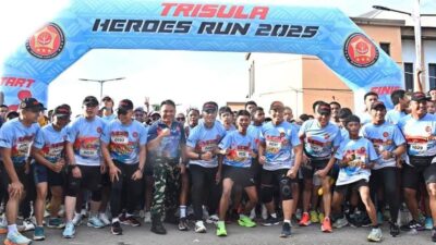 Kogabwilhan III Gelorakan Semangat Pahlawan Lewat Trisula Run 2025