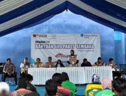 98 Resolution Network Dampingi PT Krakatau Chandra Energi Salurkan Bantuan Sembako kepada Driver Ojol dan Warga