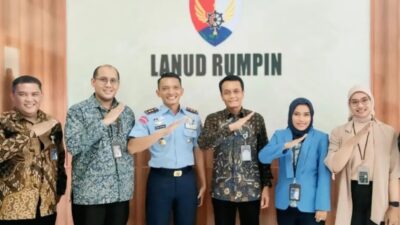 Danlanud Rumpin Terima Kunjungan Silaturahmi Pimpinan Bank Mandiri