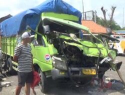 Tabrakan Truk di Karawang, Sopir Truk Pakan Ayam Meregang Nyawa