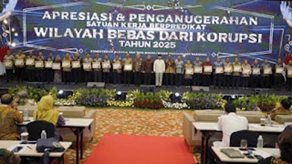 Penganugrahan Predikat Satker WBK Kementerian ATR/BPN,