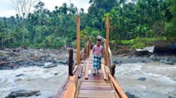 Jembatan Batang Mangui di Jorong Sini Air, Kecamatan Malalak Selatan.