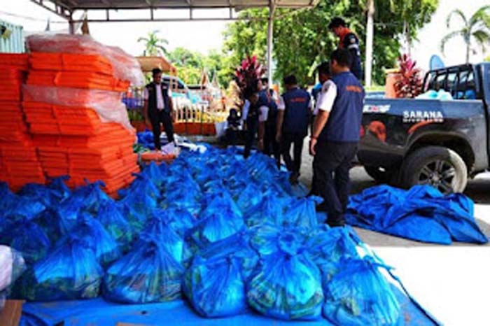 Bantuan tahap III KAI Divre II Sumbar untuk korban bencana.