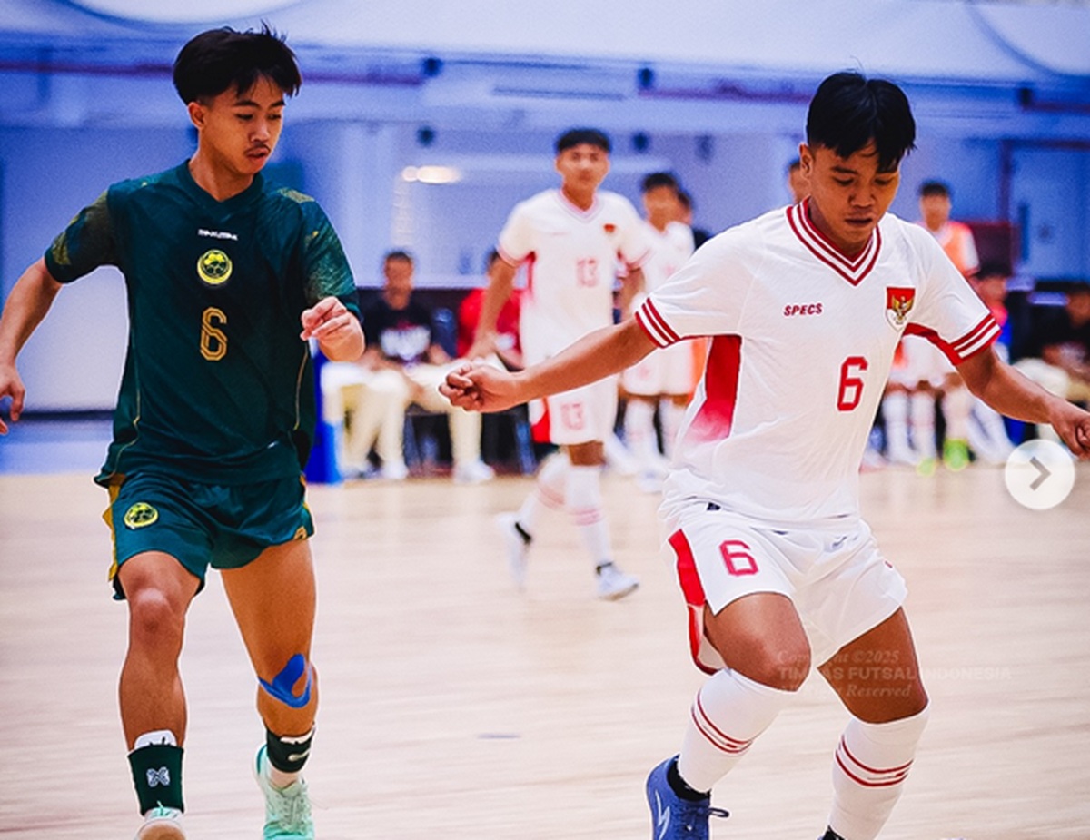 Timnas Futsal Indonesia U-16 kala berlaga.