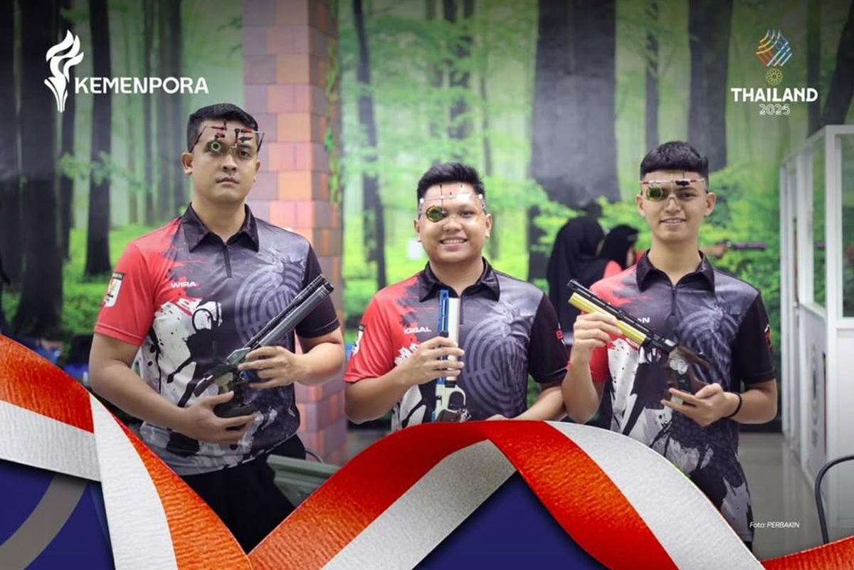 Cabang olahraga (cabor) menembak kembali meraih medali emas di SEA Games 2025.