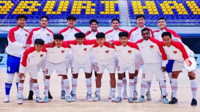 Timnas Futsal Indonesia U-19 kala berlaga.
