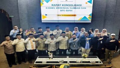 Kanwil Kemenhaj Sumbar mendorong kolaborasi pengembangan ekosistem ekonomi haji.