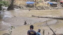 Bekas aktivitas tambang emas Ilegal di Solok