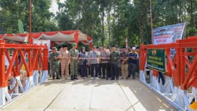 Bupati Apresiasi TNI dalam Pembangunan Jembatan Sungai Lasi