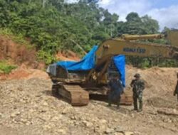 Tim Satgas PKH Tertibkan Penambangan Emas Ilegal di Solsel