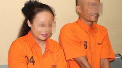 Pasangan kekasih diamankan polisi.