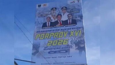 Baliho Porprov 2026 Ramaikan Padang dan Padang Pariaman, Sosialisasi Diperluas